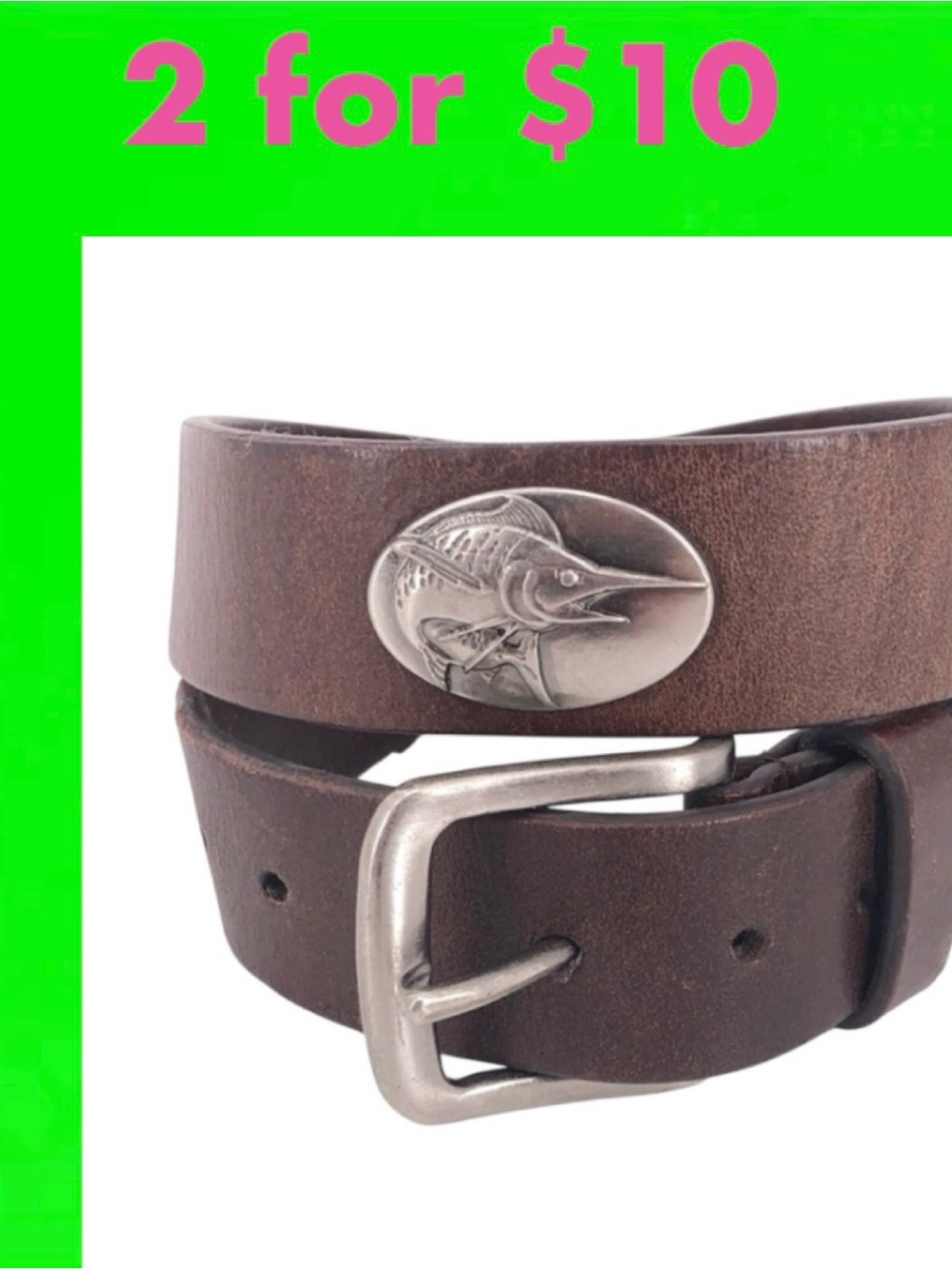 ZEP-PRO leather saltwater fish belt